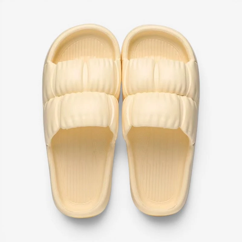 Chaussons à enfiler pour femme avec bout rond