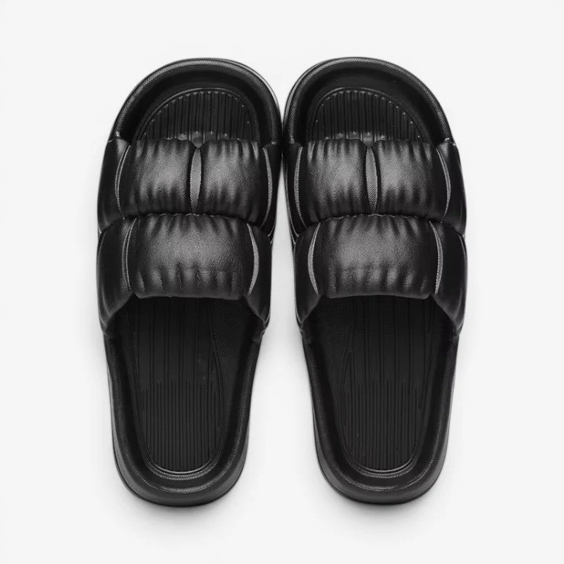 Chaussons à enfiler pour femme avec bout rond