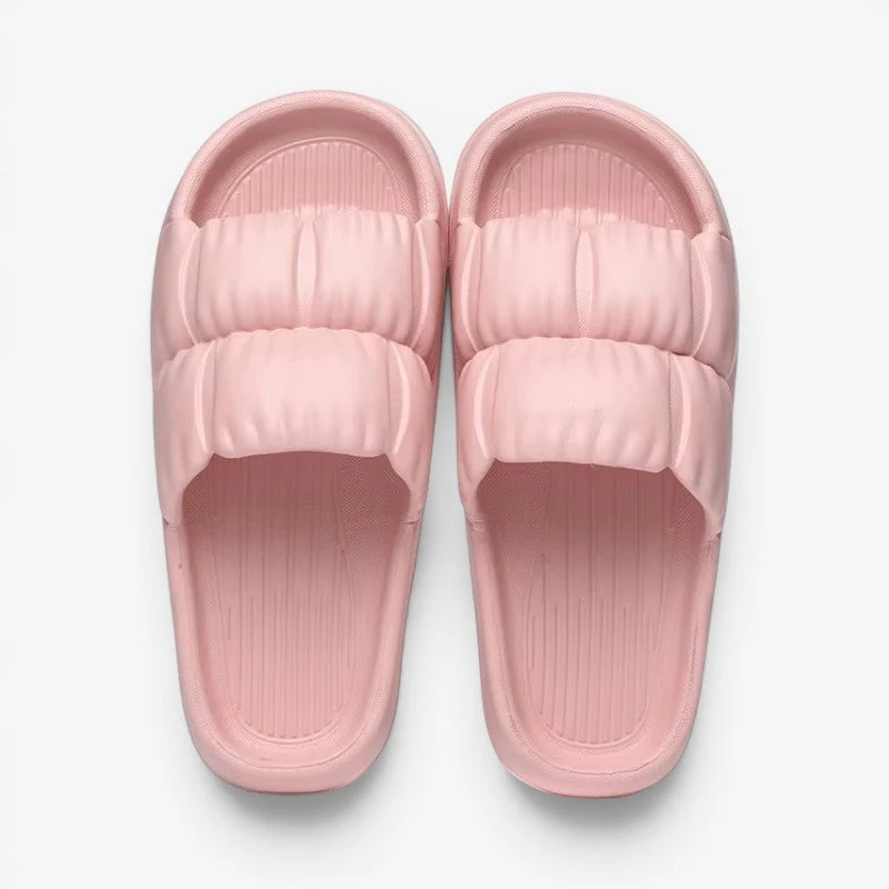 Chaussons à enfiler pour femme avec bout rond