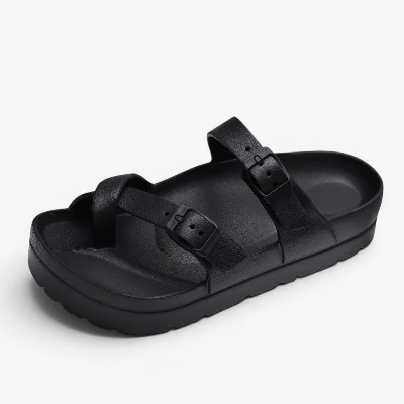 Chaussons à enfiler pour femme avec passant d’orteil