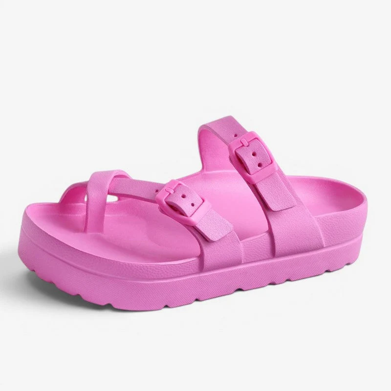 Chaussons à enfiler pour femme avec passant d’orteil