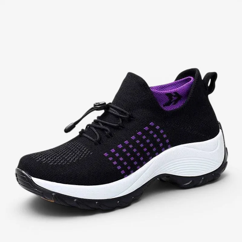 Baskets à enfiler pour femme avec semelle plateforme