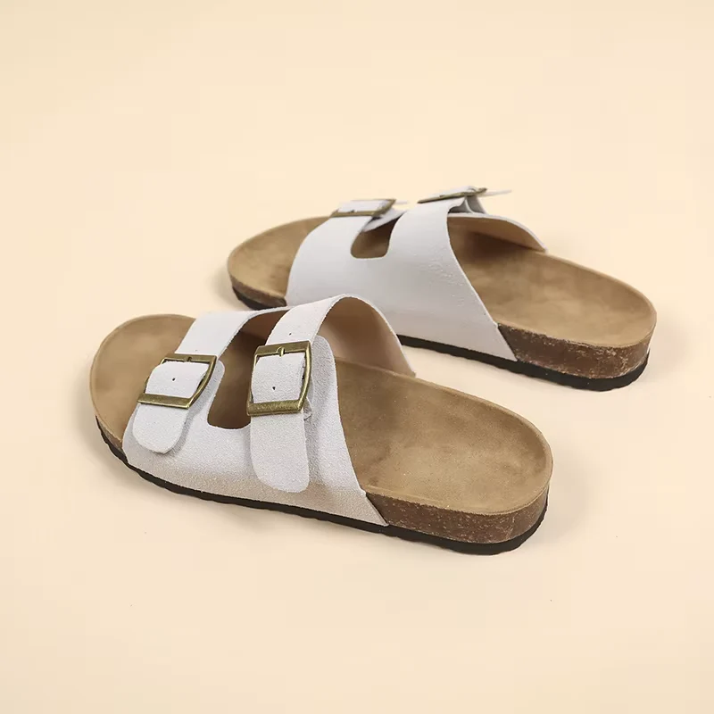 Sandales à enfiler avec doubles brides réglables