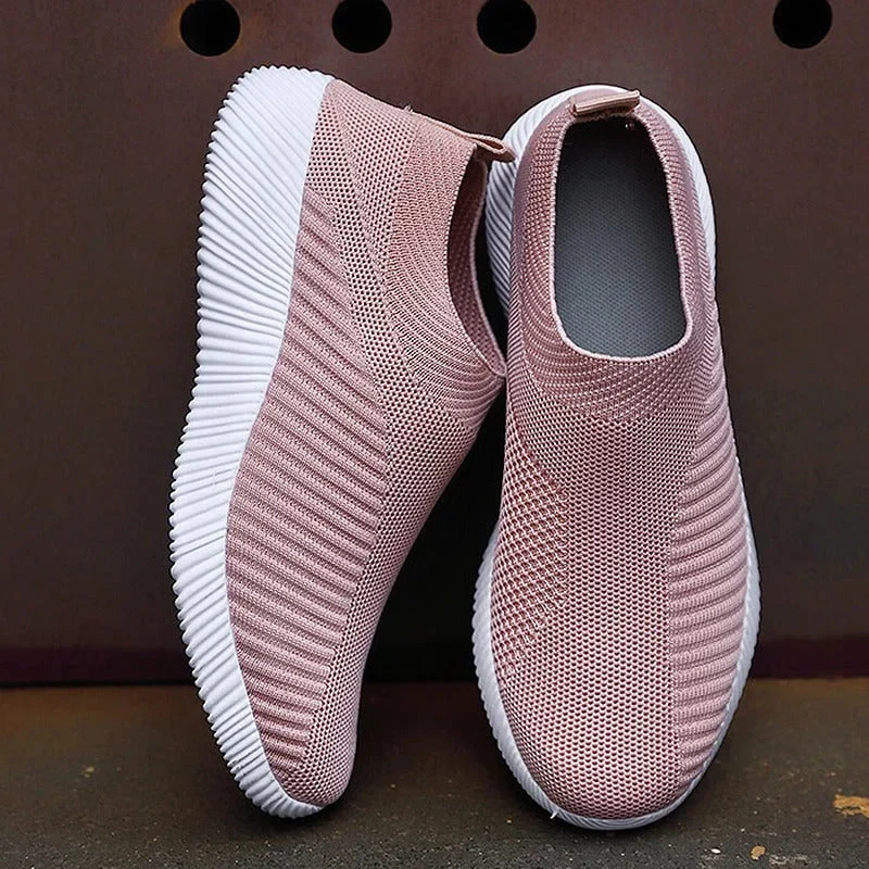 Baskets à enfiler pour femme avec tige respirante