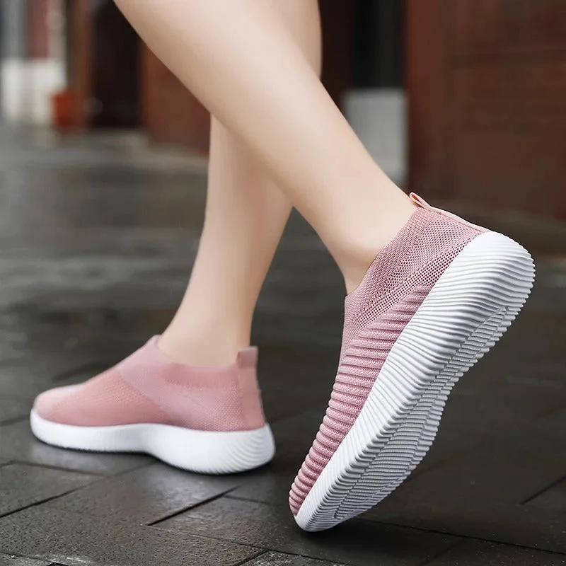 Baskets à enfiler pour femme avec tige respirante