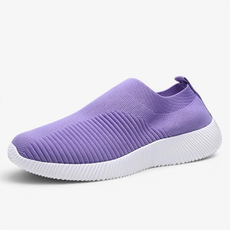 Baskets à enfiler pour femme avec tige respirante