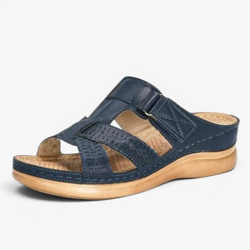 Sandales à enfiler pour femme avec bride à boucle réglable