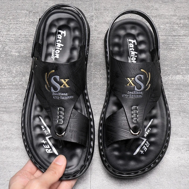 Sandales à entredoigt pour homme avec sangle mobile