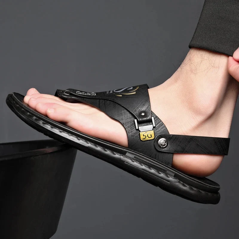 Sandales à entredoigt pour homme avec sangle mobile