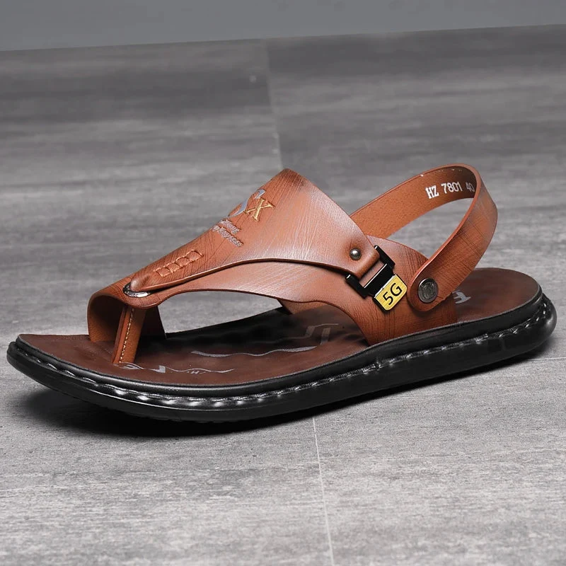 Sandales à entredoigt pour homme avec sangle mobile