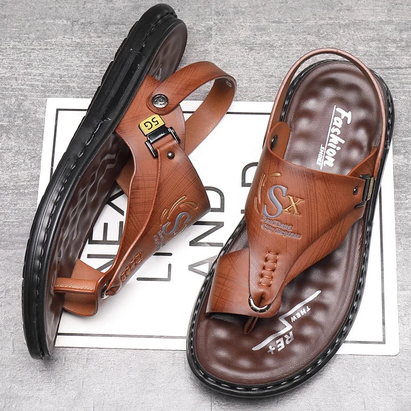 Sandales à entredoigt pour homme avec sangle mobile