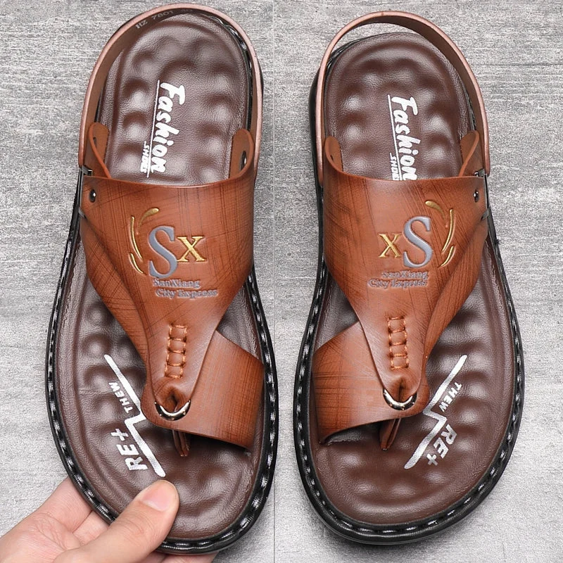 Sandales à entredoigt pour homme avec sangle mobile