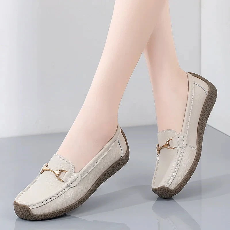 Chaussures plates pour femme avec design à enfiler