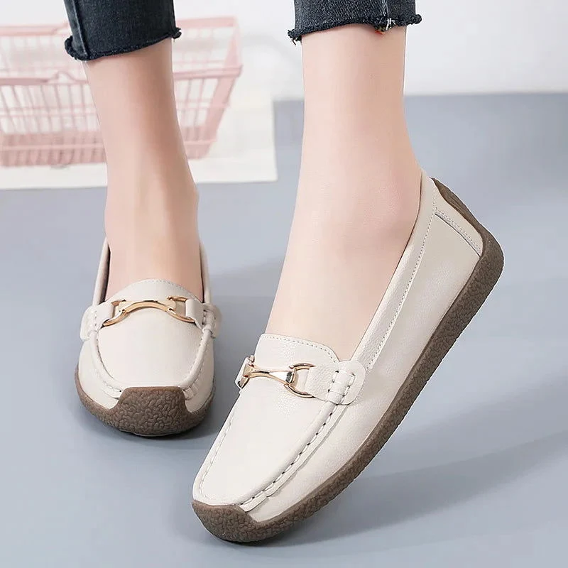 Chaussures plates pour femme avec design à enfiler