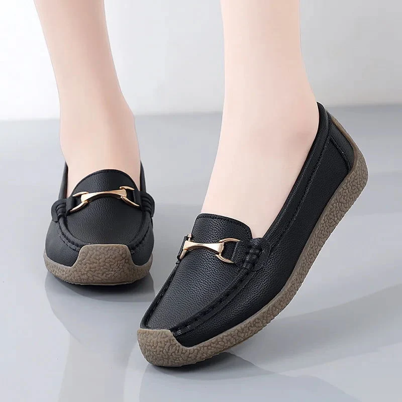 Chaussures plates pour femme avec design à enfiler
