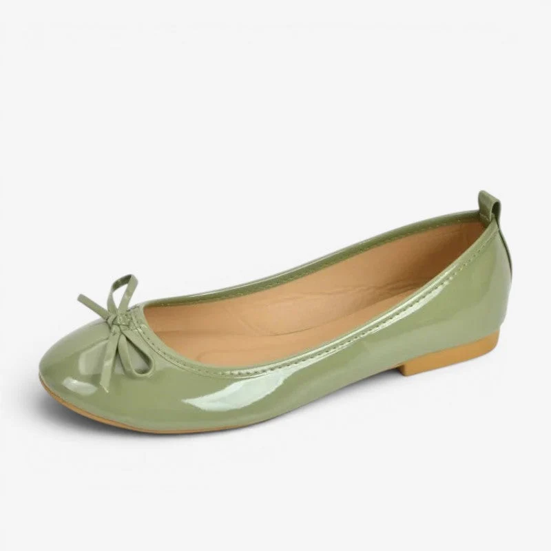 Ballerines pour femme avec design à enfiler avec Nœud décoratif