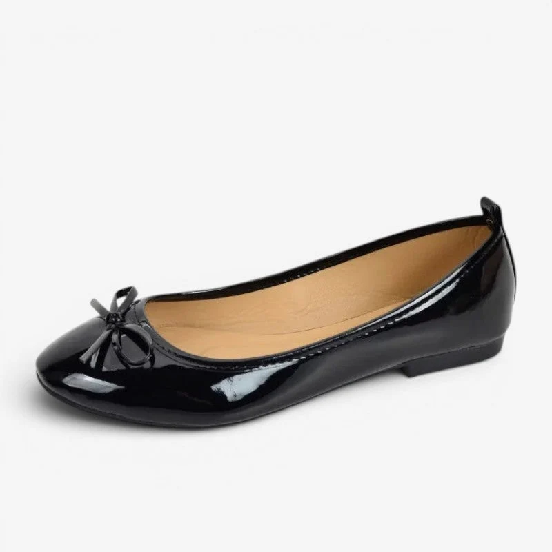 Ballerines pour femme avec design à enfiler avec Nœud décoratif
