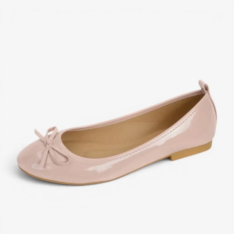 Ballerines pour femme avec design à enfiler avec Nœud décoratif
