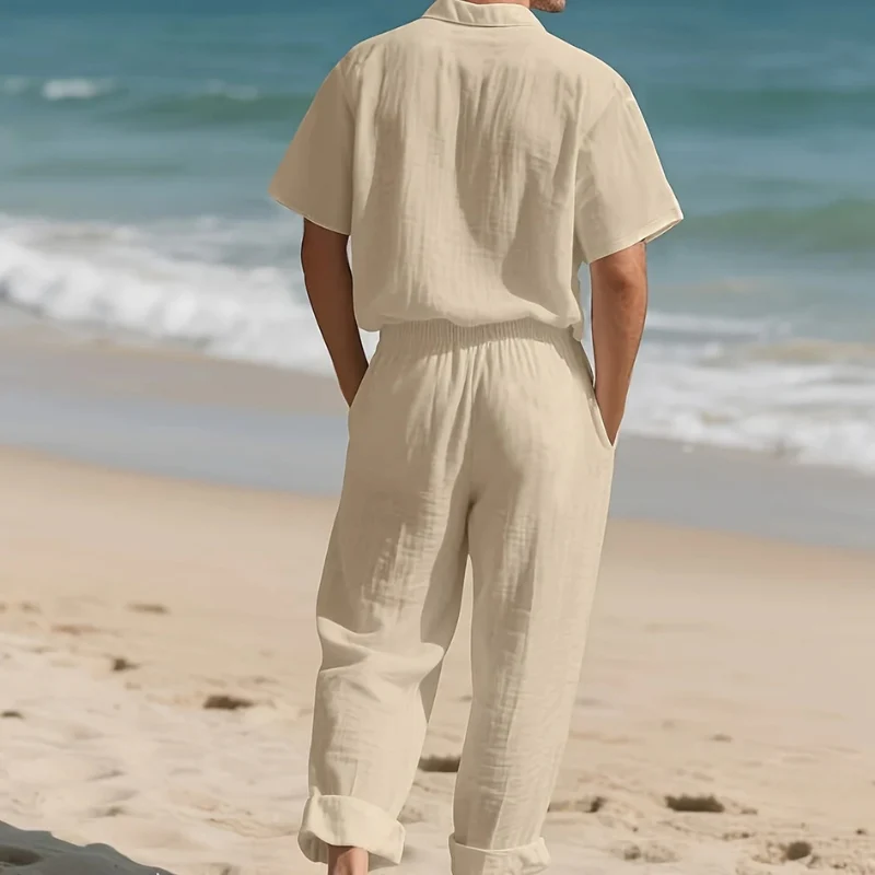 Ensemble deux pièces pour homme avec chemise et pantalon