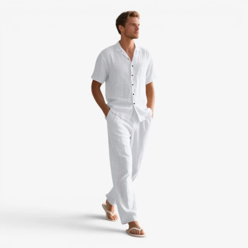 Ensemble deux pièces pour homme avec chemise et pantalon