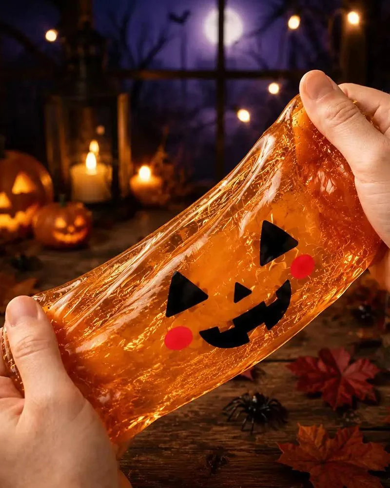 Ensemble Halloween De Jouets Compressibles Maruko Fantômes Mignons Et Effrayants, Jouet Anti-Stress Mini Portable, Produits Sensoriels Pour Articles D'Halloween, Remplissage Pour Sachets De Fête Et Mini-Cadeaux