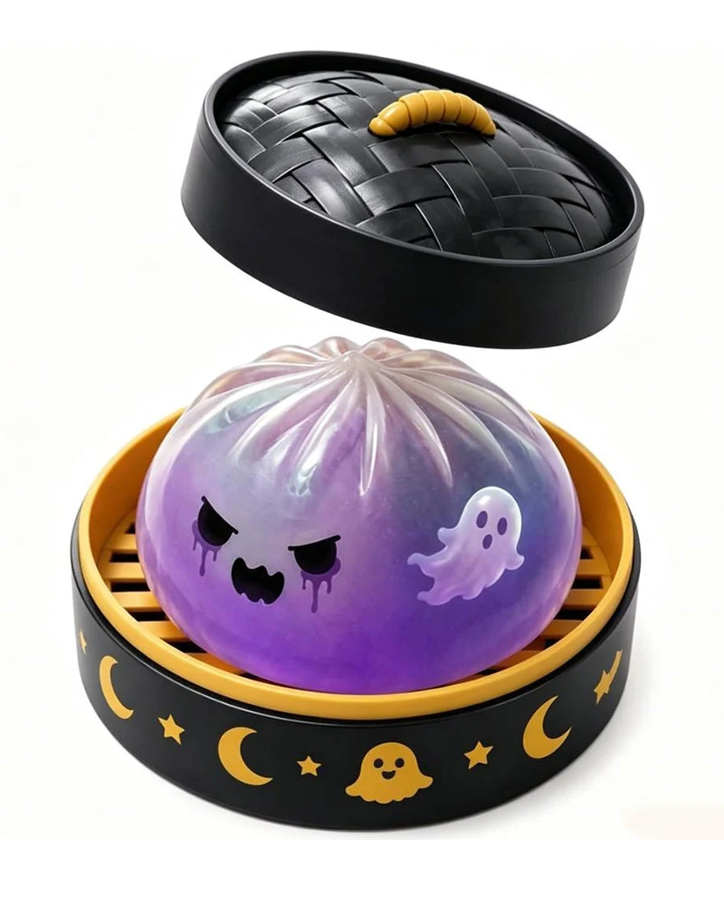 Ensemble Halloween De Jouets Compressibles Maruko Fantômes Mignons Et Effrayants, Jouet Anti-Stress Mini Portable, Produits Sensoriels Pour Articles D'Halloween, Remplissage Pour Sachets De Fête Et Mini-Cadeaux