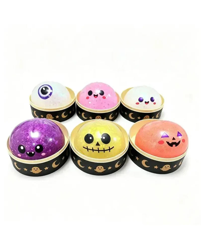 Ensemble Halloween De Jouets Compressibles Maruko Fantômes Mignons Et Effrayants, Jouet Anti-Stress Mini Portable, Produits Sensoriels Pour Articles D'Halloween, Remplissage Pour Sachets De Fête Et Mini-Cadeaux