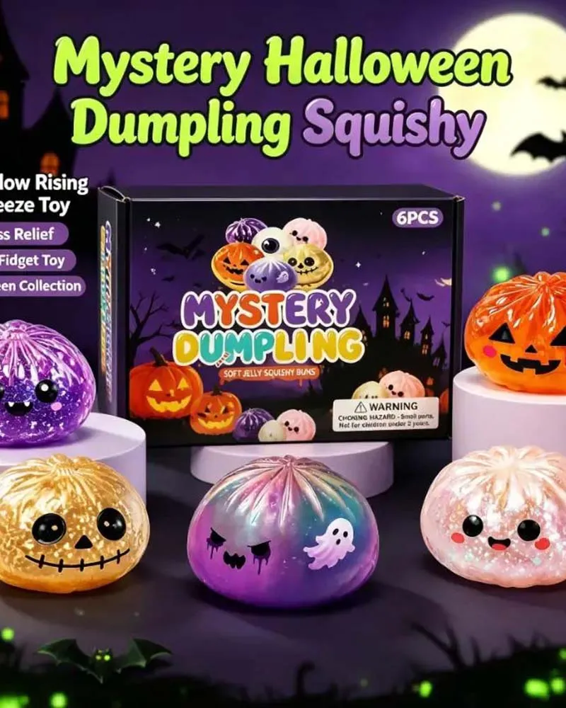 Ensemble Halloween De Jouets Compressibles Maruko Fantômes Mignons Et Effrayants, Jouet Anti-Stress Mini Portable, Produits Sensoriels Pour Articles D'Halloween, Remplissage Pour Sachets De Fête Et Mini-Cadeaux