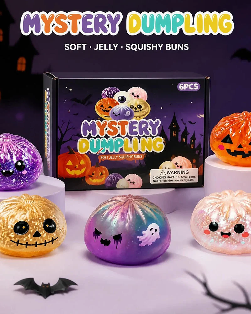 Ensemble Halloween De Jouets Compressibles Maruko Fantômes Mignons Et Effrayants, Jouet Anti-Stress Mini Portable, Produits Sensoriels Pour Articles D'Halloween, Remplissage Pour Sachets De Fête Et Mini-Cadeaux