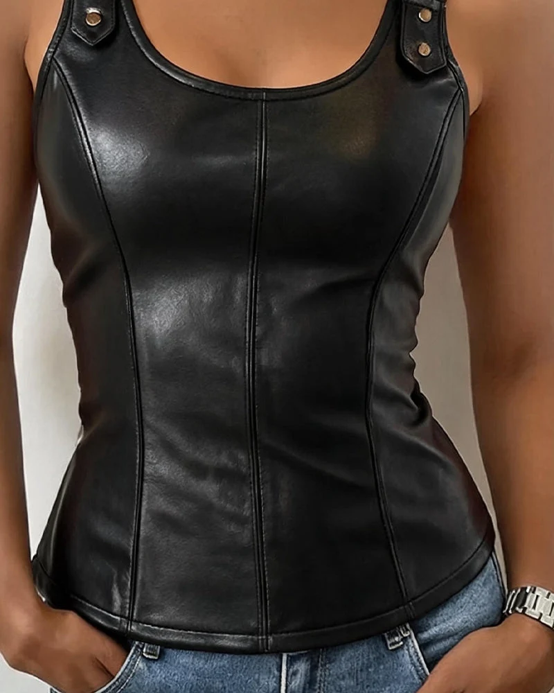 Débardeur Col U Camisole Coupe Slim