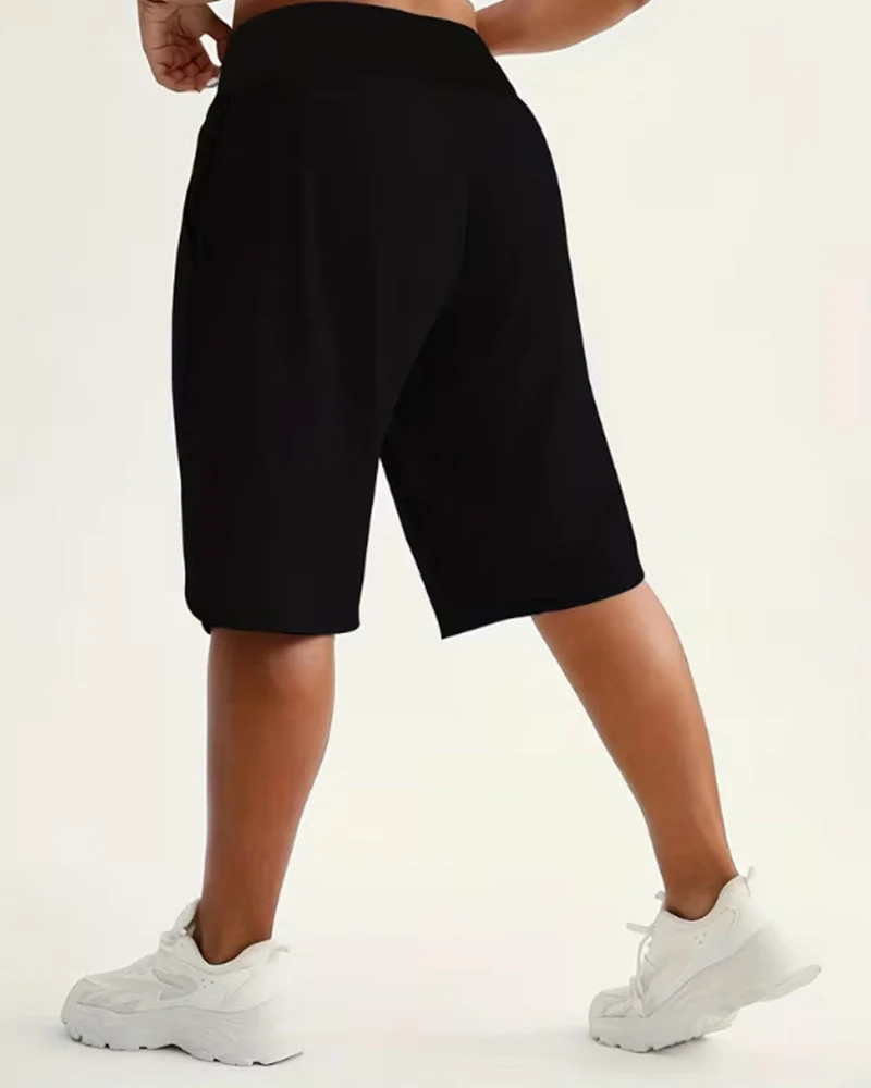 Shorts Taille Haute Jambes Larges