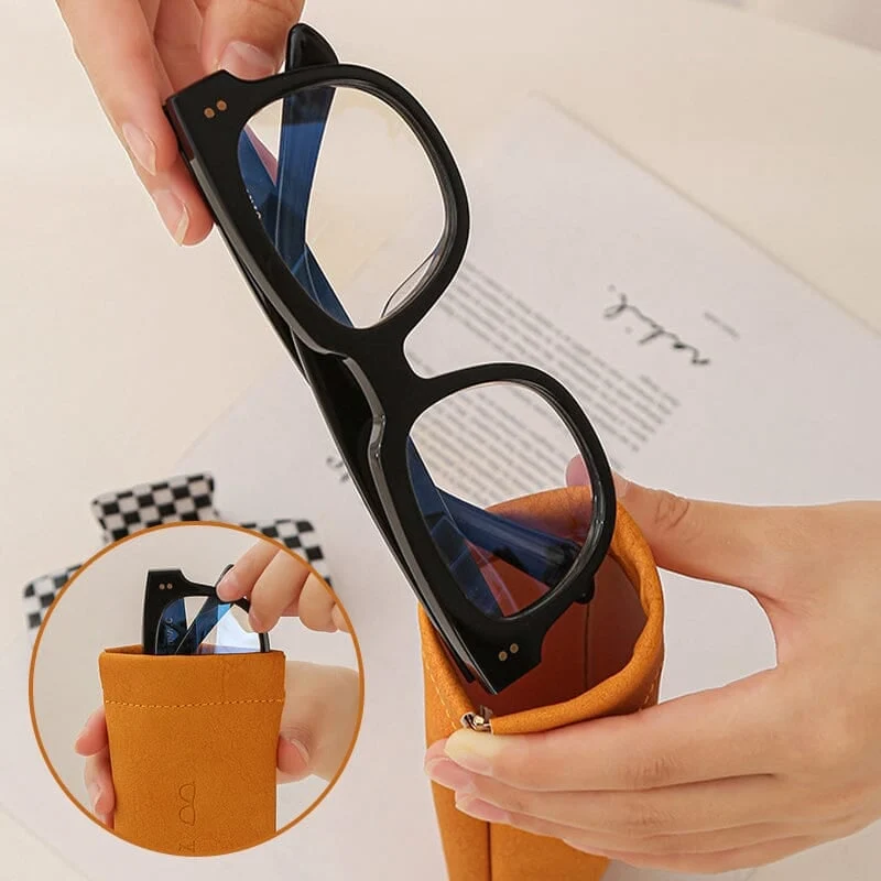Neuf-Portable Compression Éclats Étui À Lunettes