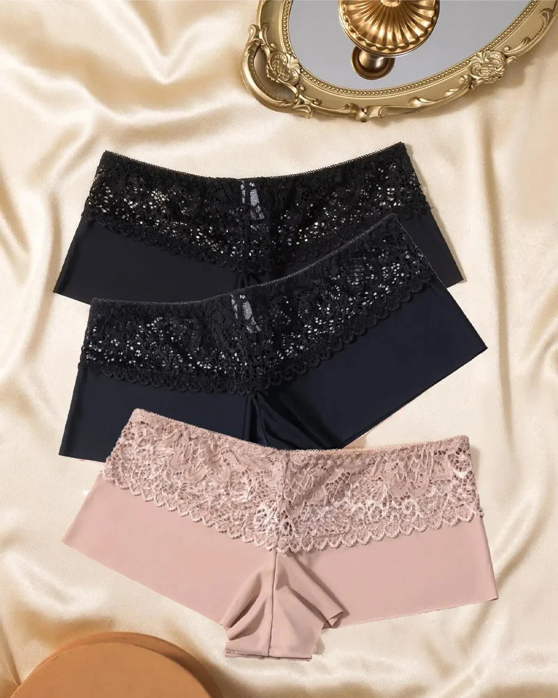Lingerie Respirant Découpé Boxer Femme