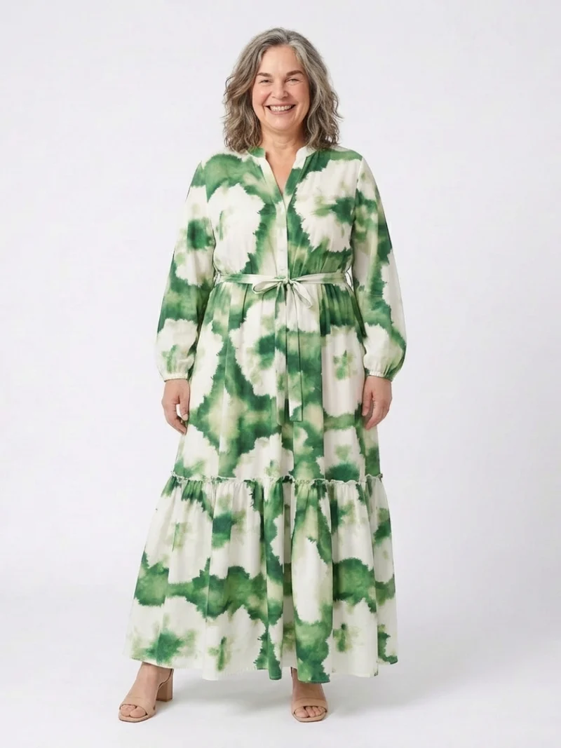 DELACROIX | Robe Maxi à Manches Longues Sabine