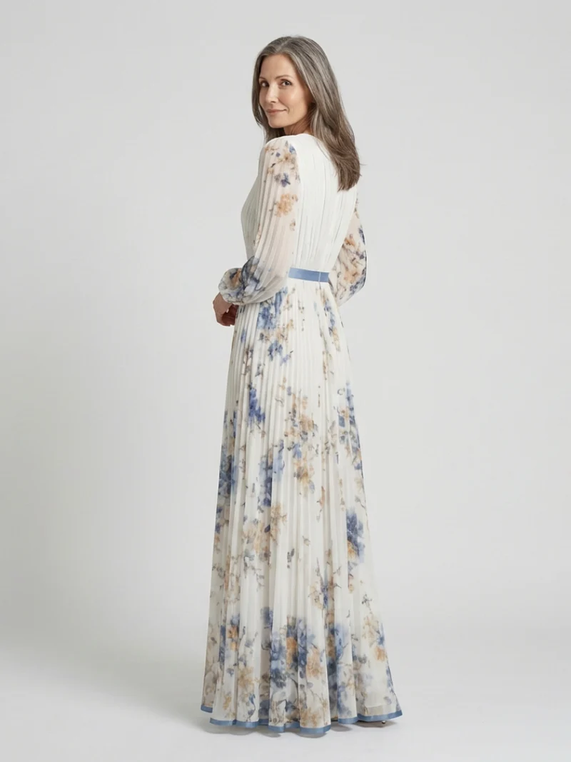 DELACROIX | Robe Maxi Fleurie à Manches Longues Lavinia