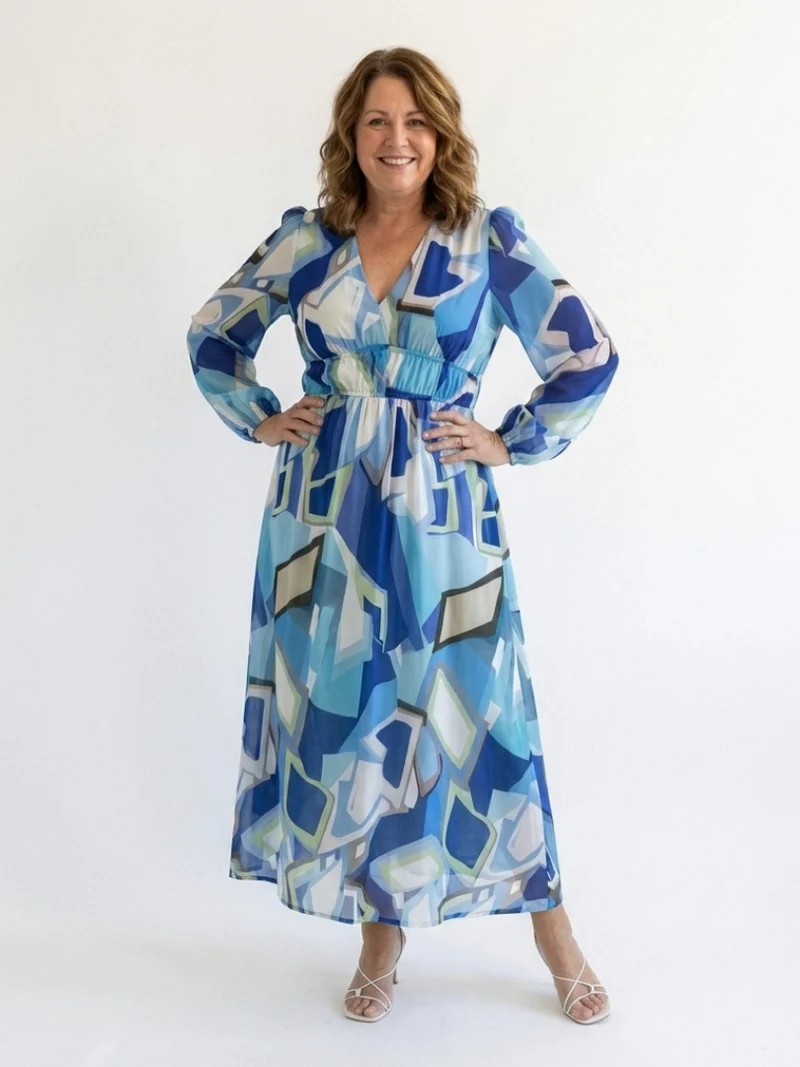 DELACROIX | Robe Maxi Fleurie à Manches Longues Althea