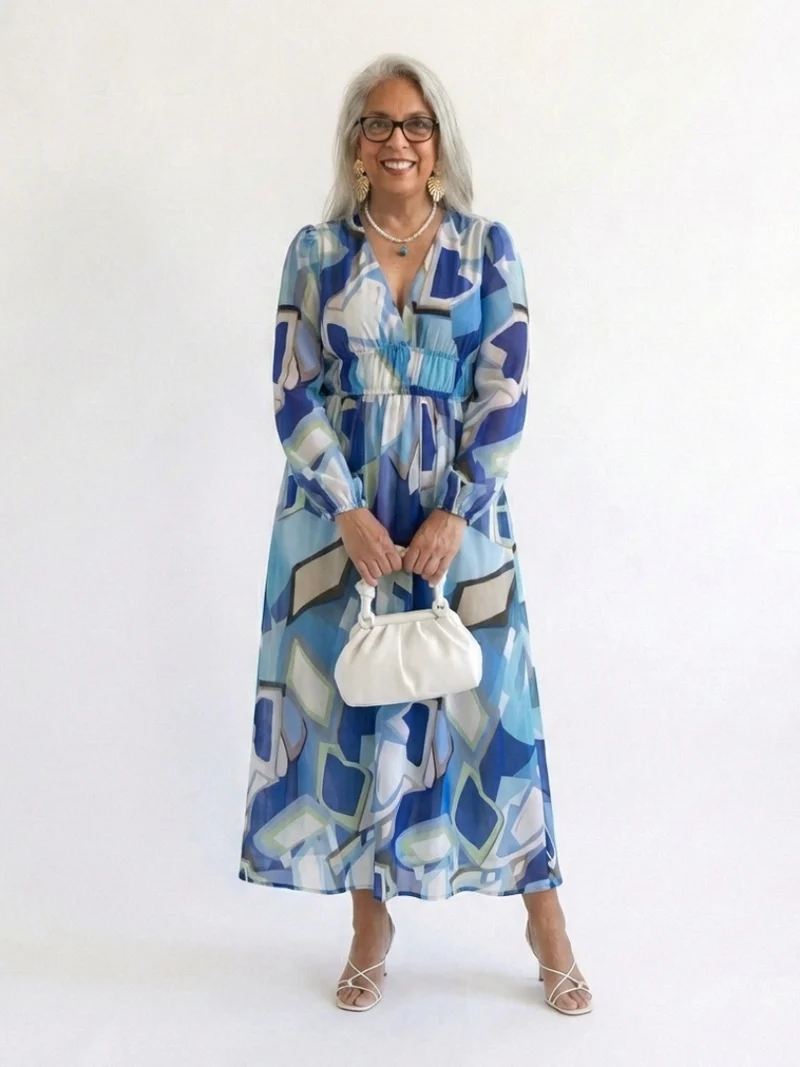 DELACROIX | Robe Maxi Fleurie à Manches Longues Althea