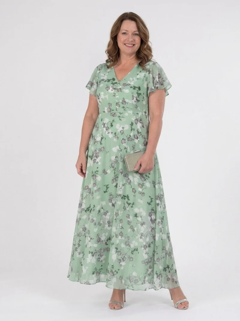 DELACROIX | Robe Maxi en Chiffon Floral Ismeria