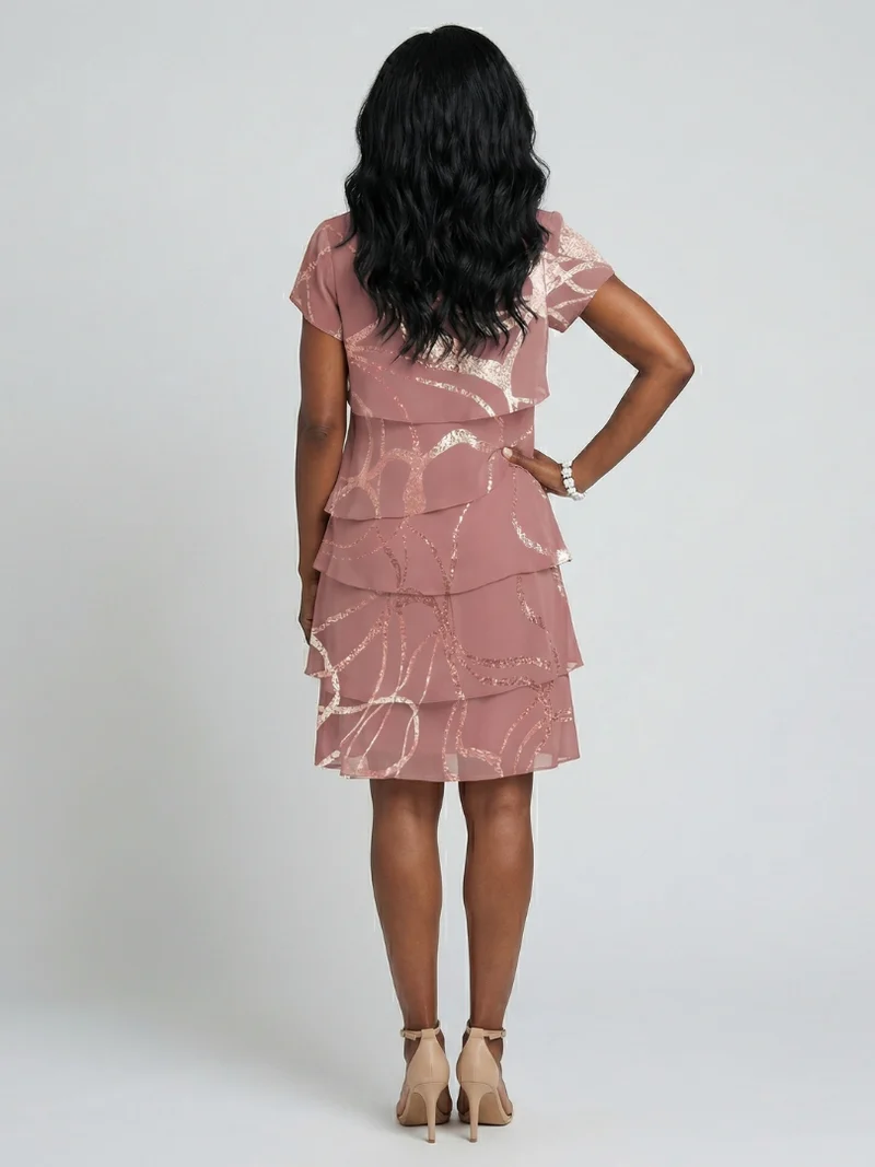 DELACROIX | Robe Abstraite Longueur Genou Hoku