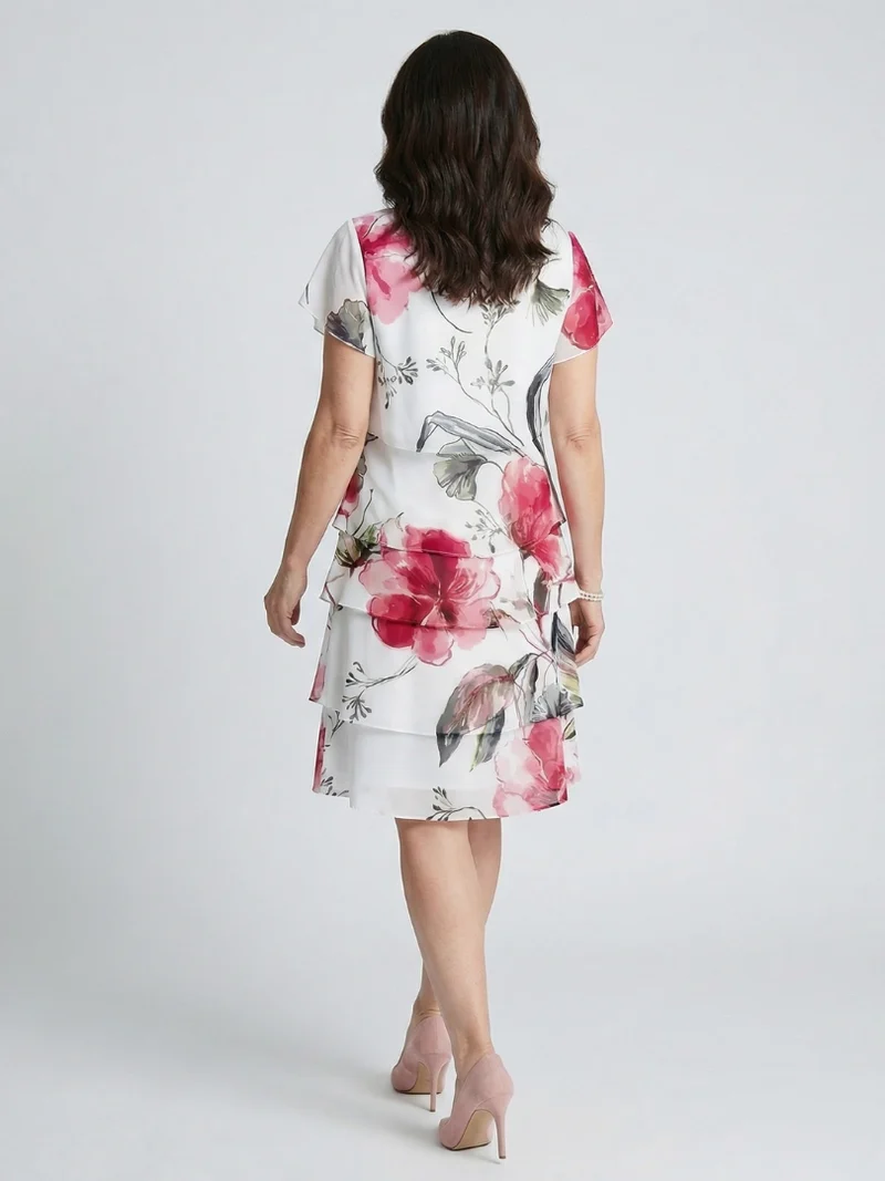 DELACROIX | Robe à couches en pétales doux Keoni