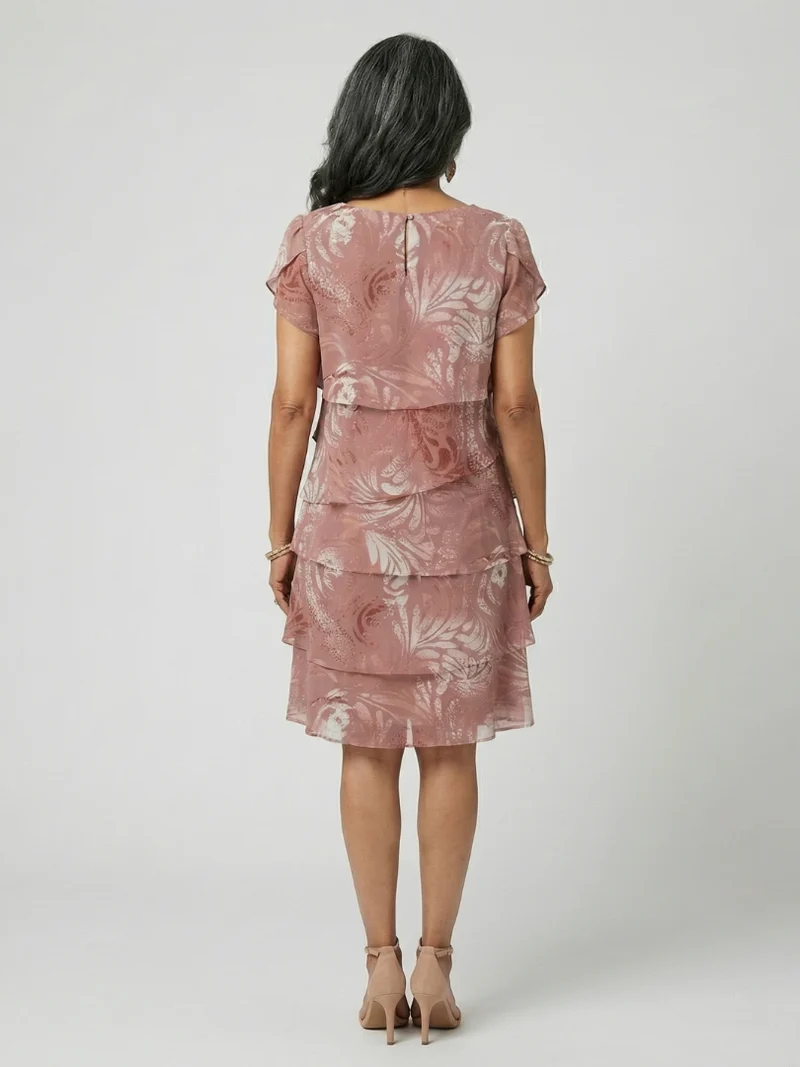 DELACROIX | Robe longueur genou à motif doux Aria