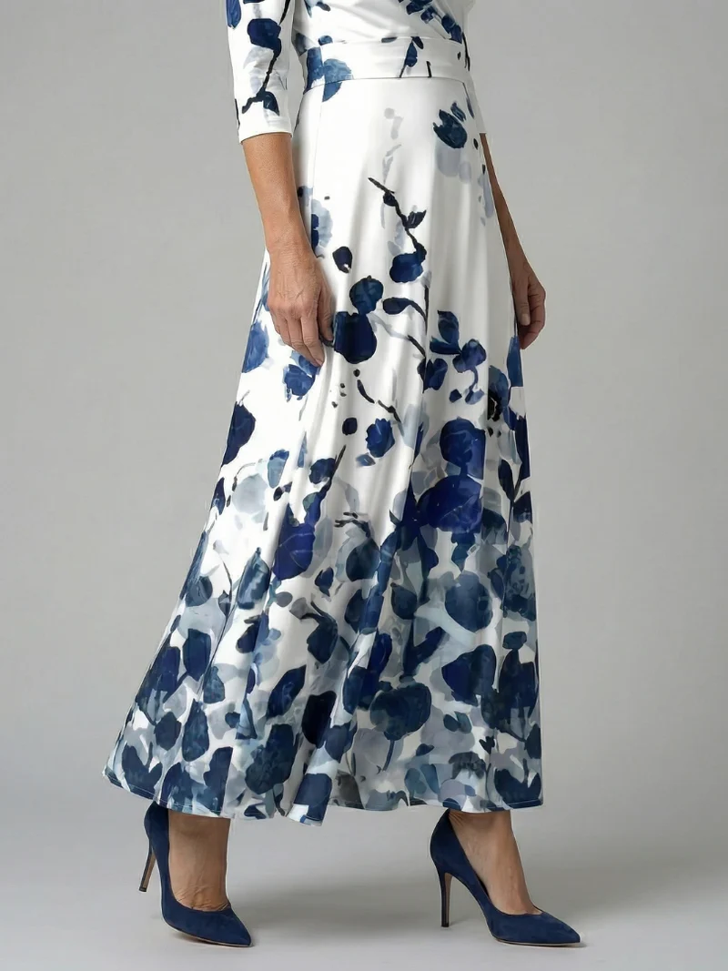 DELACROIX | Robe Midi Croisée à Col Celine