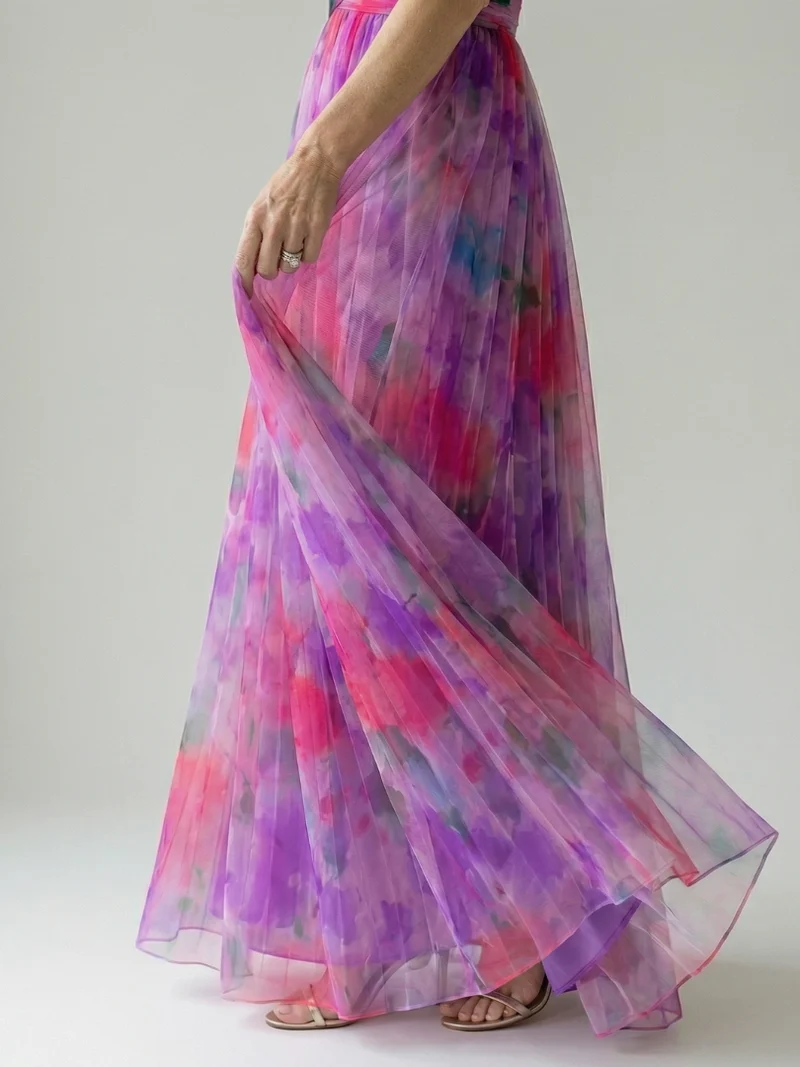 DELACROIX| Robe Maxi à Enveloppe Douce Isel