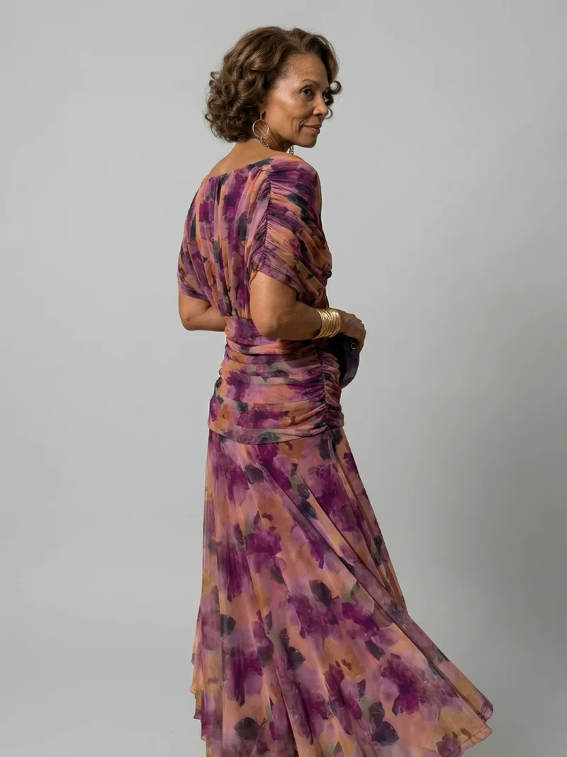 DELACROIX | Robe Midi Décontractée à Épaules Dénudées Calen