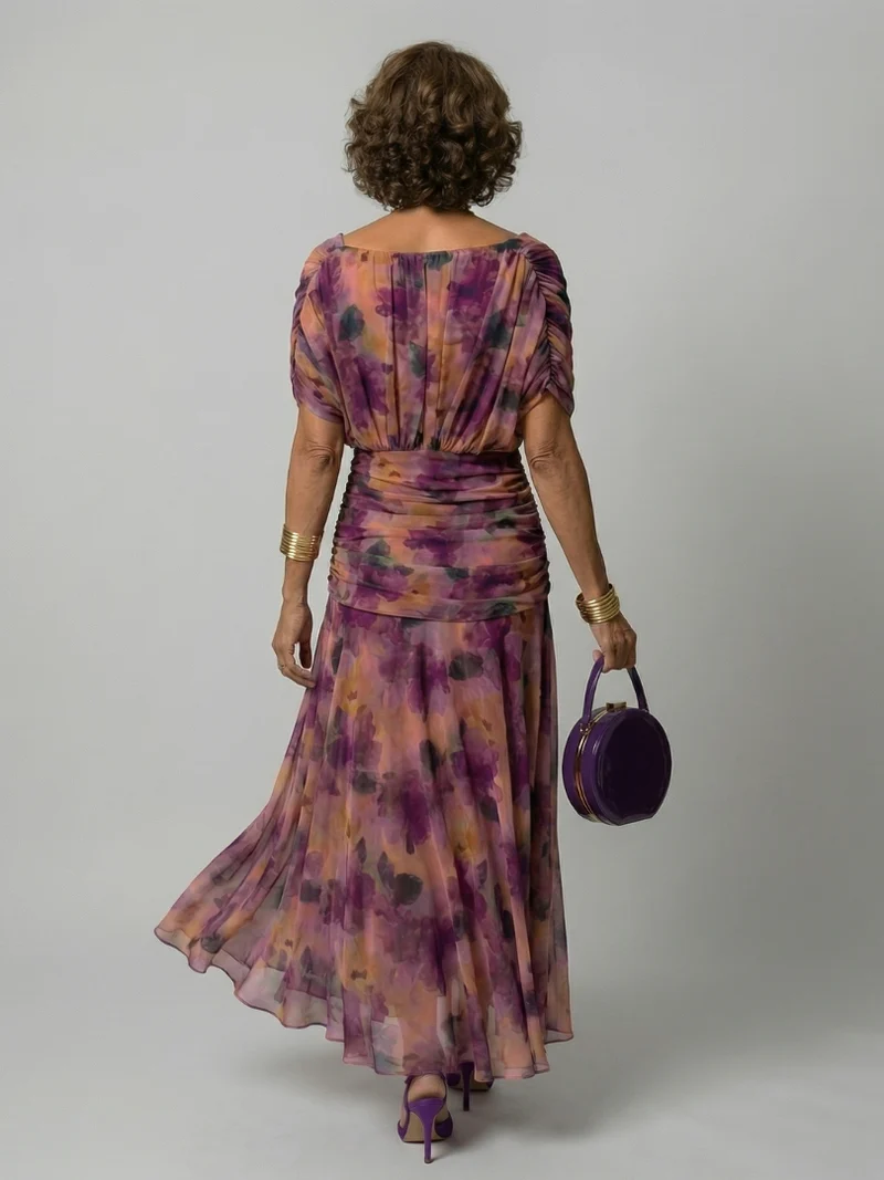 DELACROIX | Robe Midi Décontractée à Épaules Dénudées Calen