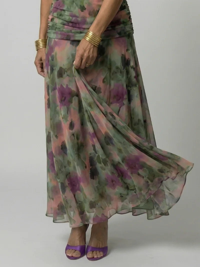DELACROIX | Robe Midi Décontractée à Épaules Dénudées Calen