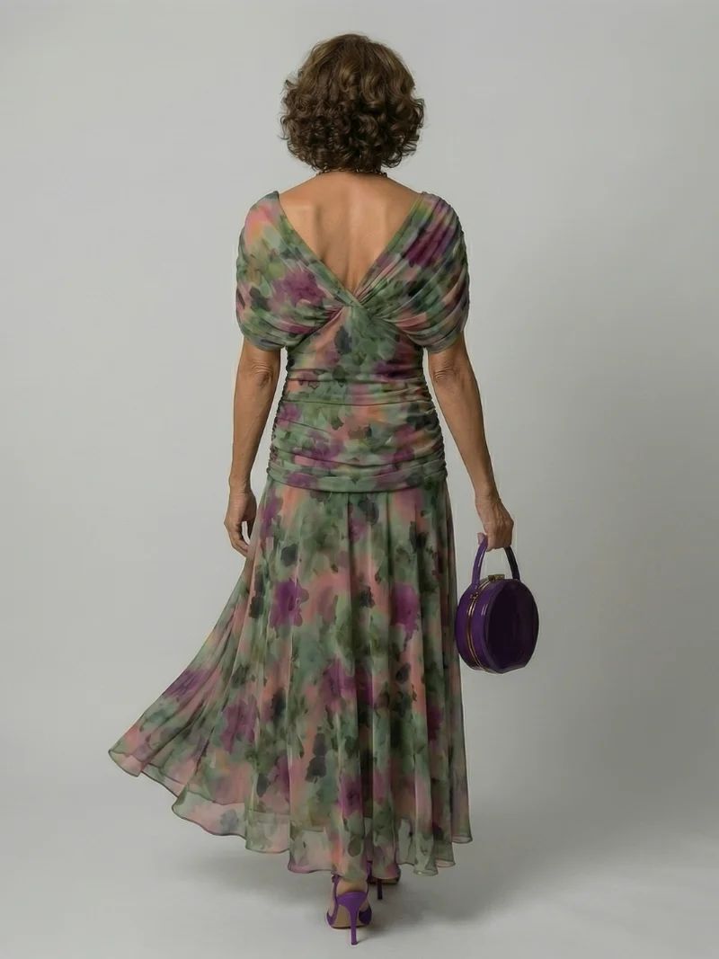 DELACROIX | Robe Midi Décontractée à Épaules Dénudées Calen