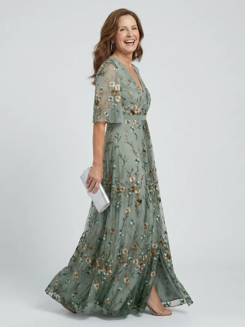 DELACROIX | Robe Maxi Halter Bloom Flow Selora