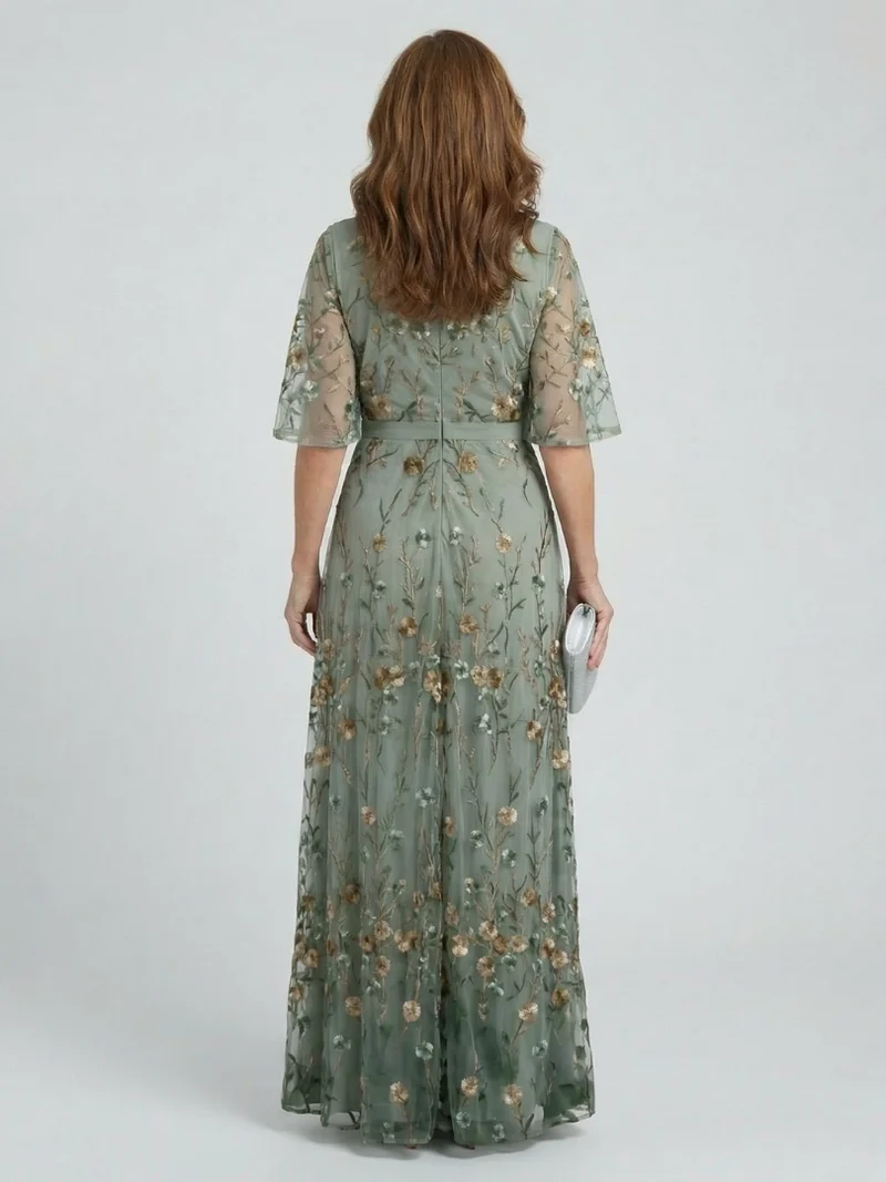 DELACROIX | Robe Maxi Halter Bloom Flow Selora