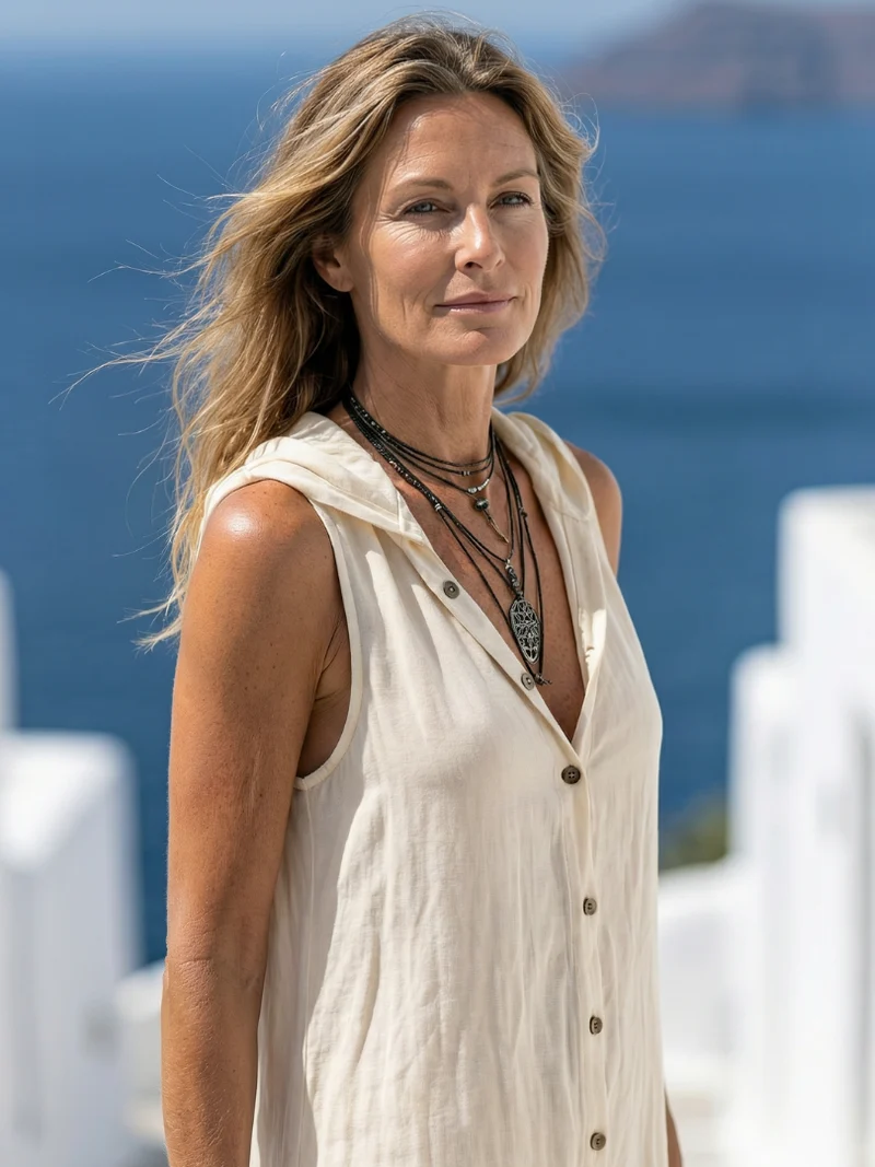 DELACROIX | Robe maxi à manches Marune